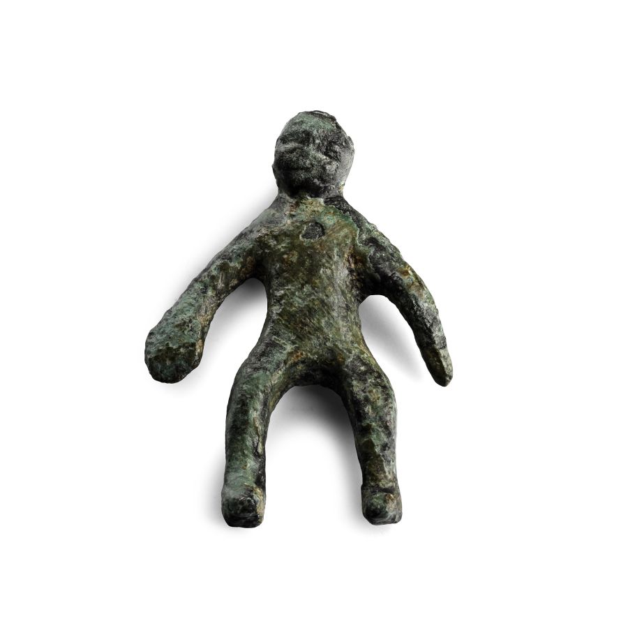 Roman Bronze Rider Statuette
