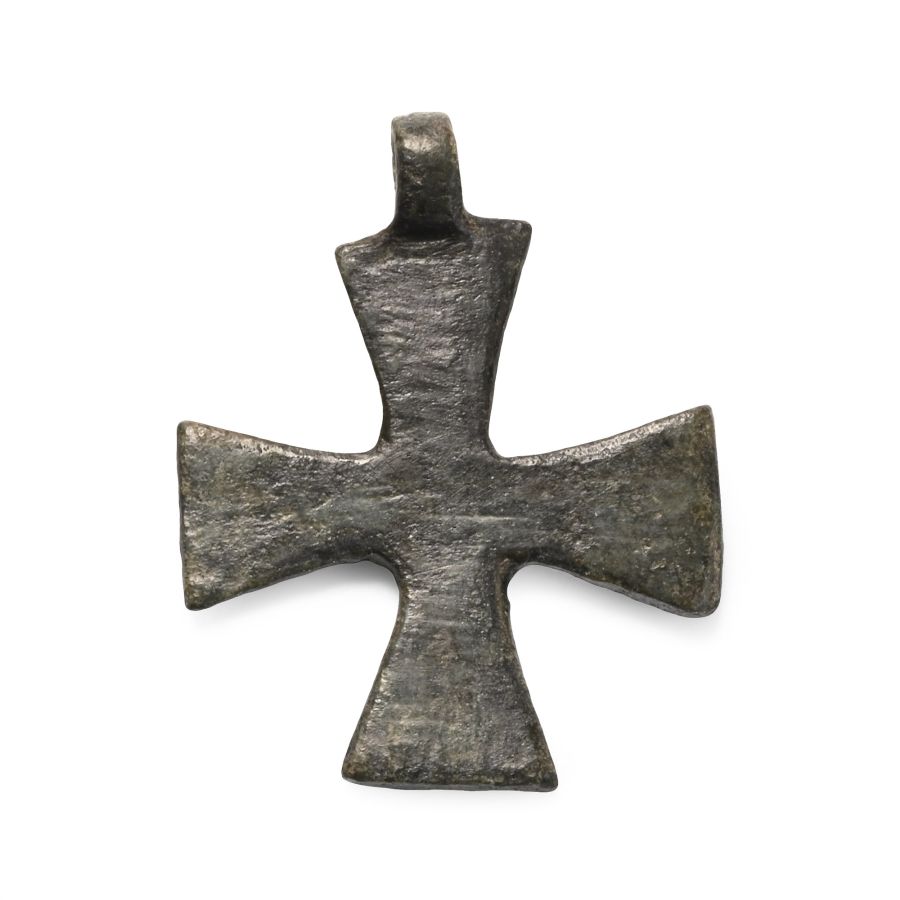 Byzantine Bronze Pendant Cross