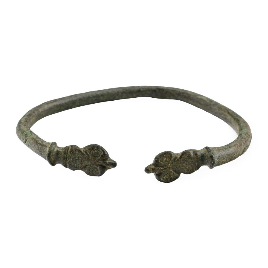 Roman Bronze Decorated Military Bracelet