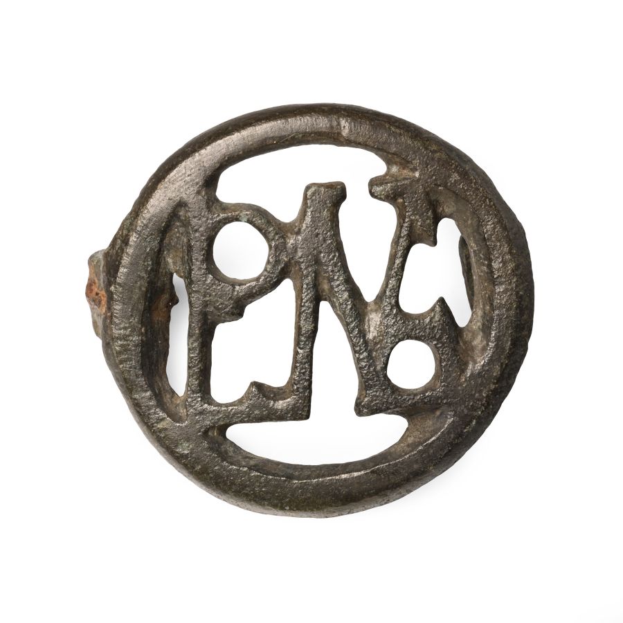Roman Bronze ROMA Brooch