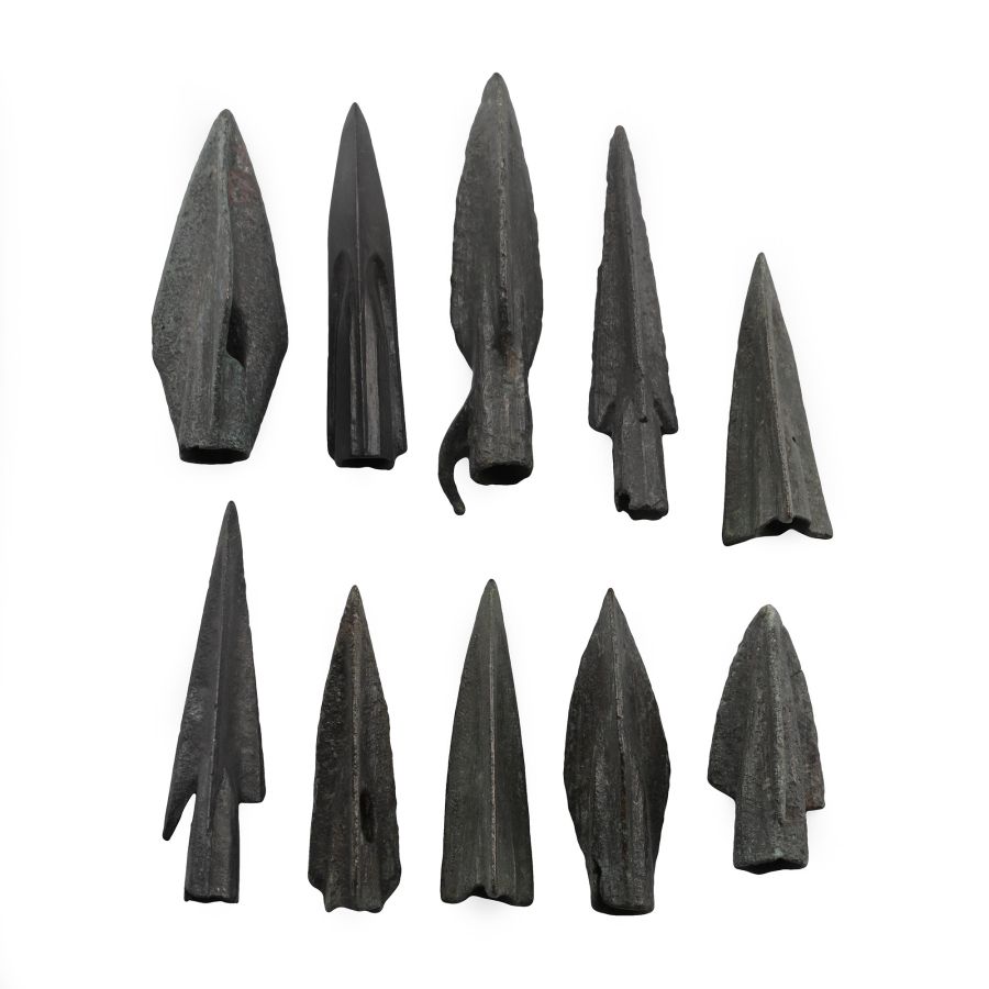 Greek Bronze Arrowhead Group