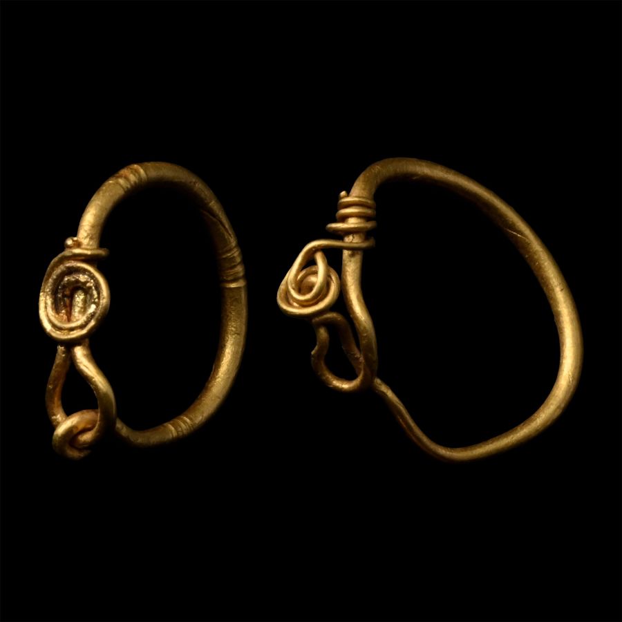 Roman Gold Earring Pair