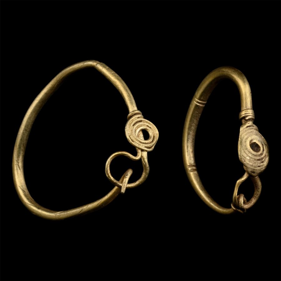 Roman Gold Earring Pair