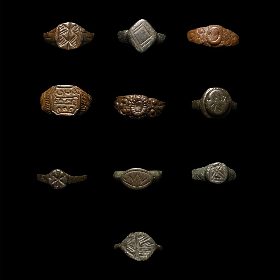 Roman to Medieval Bronze Ring Collection