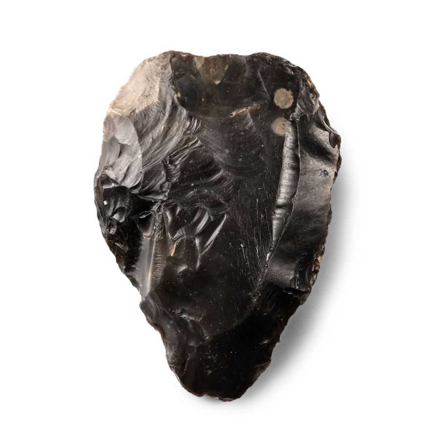 'British Museum Recorded' Stone Age Homo Heidelbergensis Flint Handaxe from Happisburgh