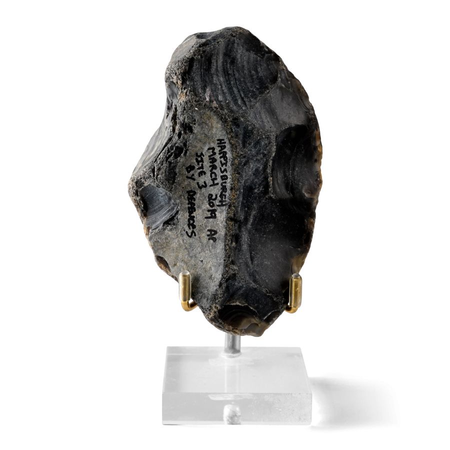 Stone Age Homo Heidelbergensis Uniface Flint Handaxe from Happisburgh