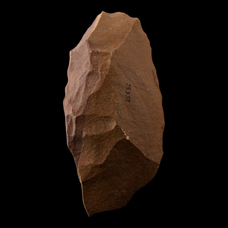 Large Stone Age Homo Erectus Stone Handaxe