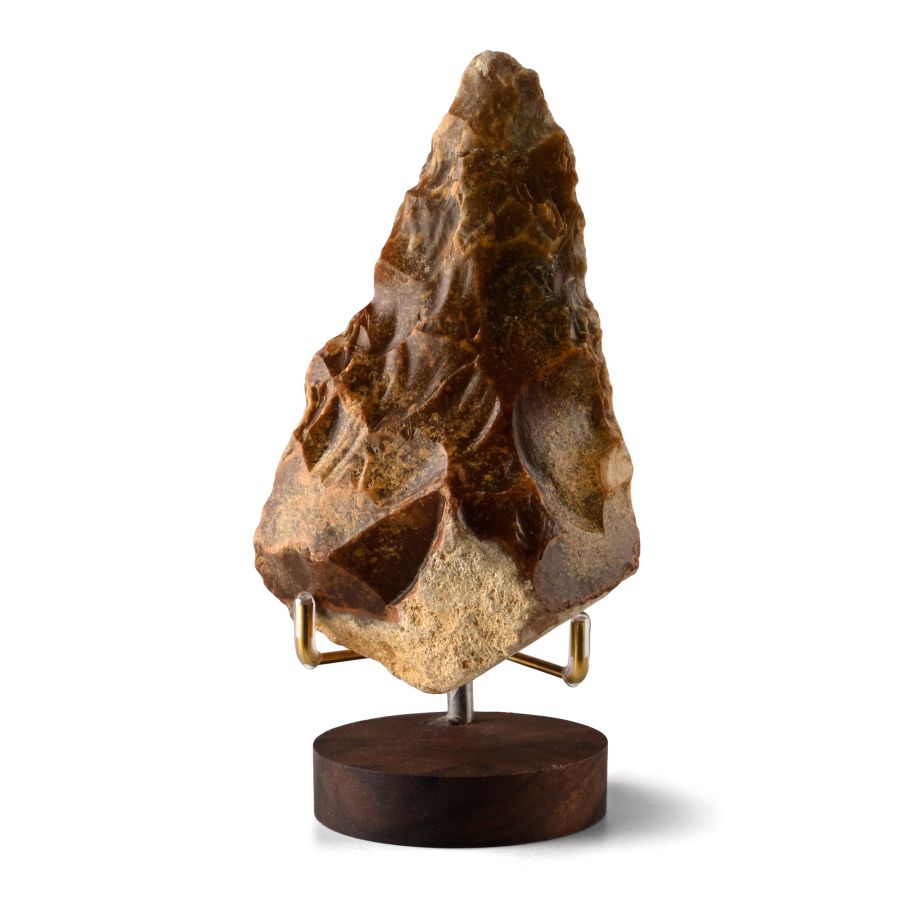 Stone Age Acheulean Ficron Flint Handaxe