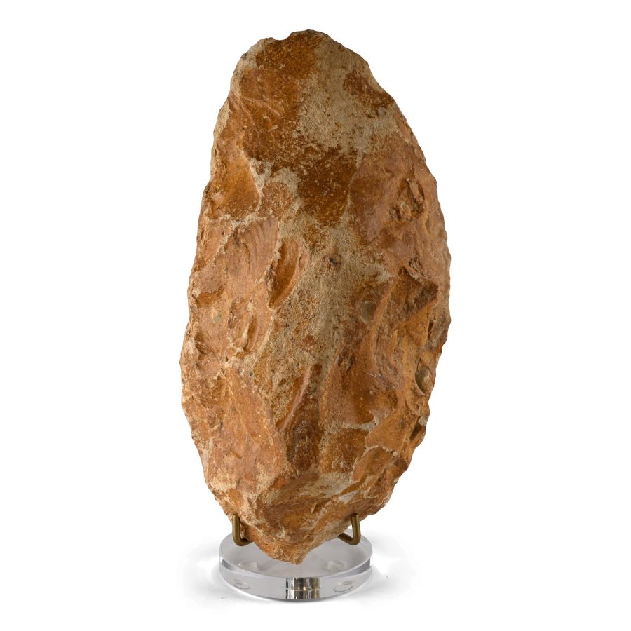 Huge Stone Age Acheulean Ovate Flint Handaxe