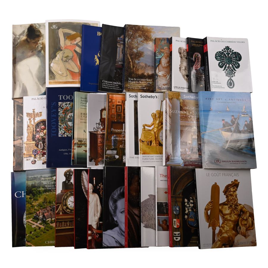 Christie's, Sotheby's and Other American, English and European Antique and Interiors Art Auction Catalogues - 31 Titles