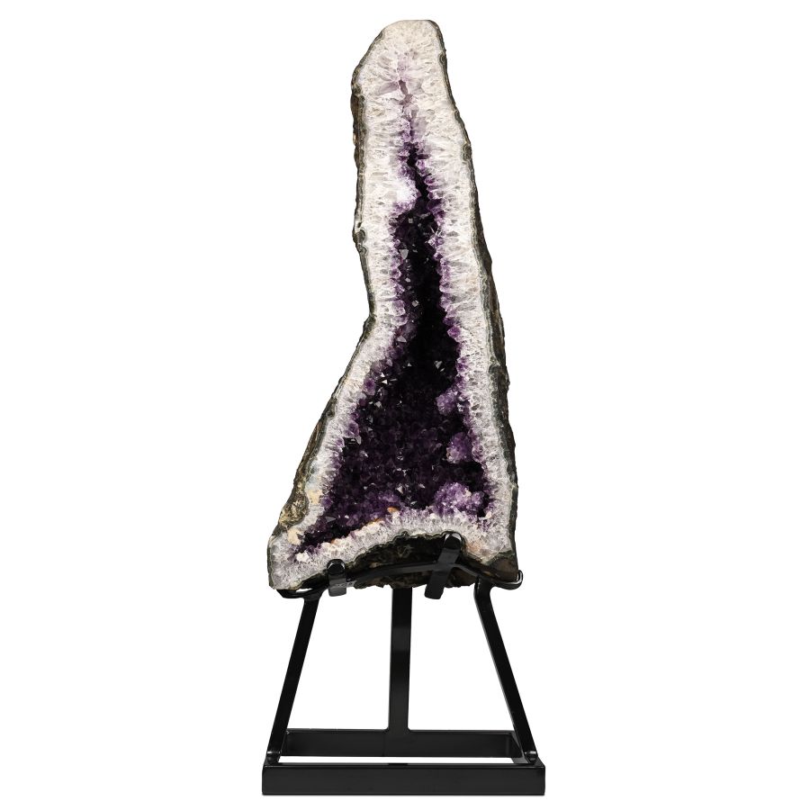 Large Deep Purple Amethyst Cathedral Display