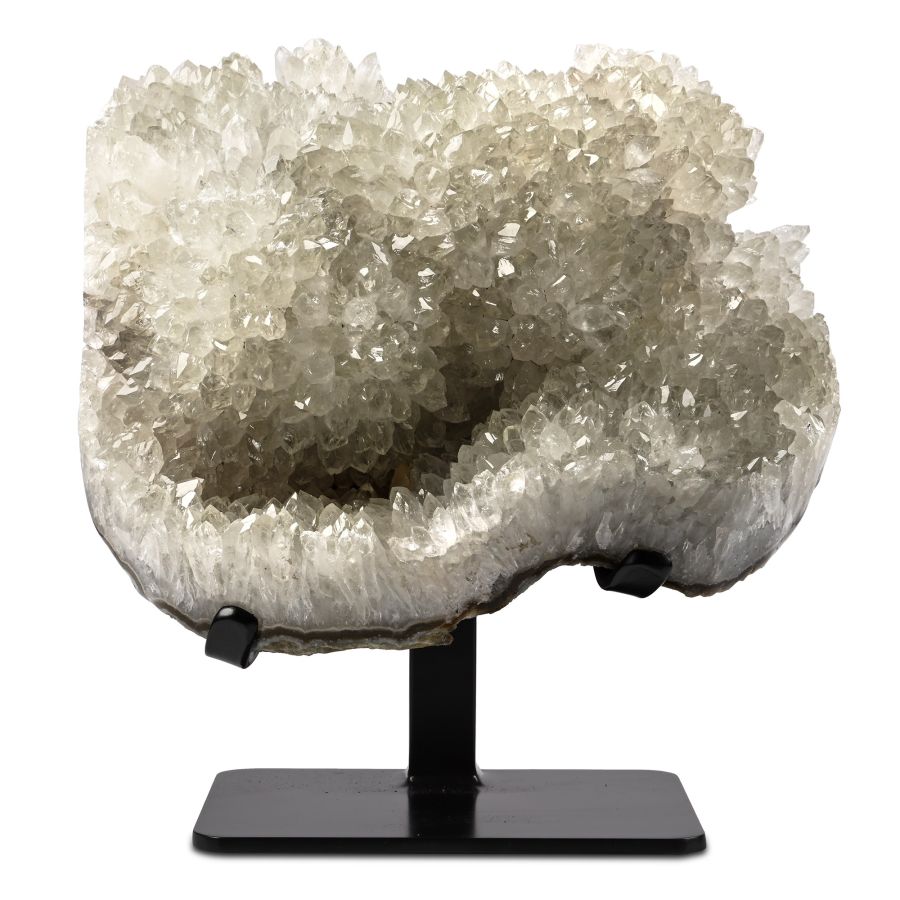 White Quartz Crystal Display