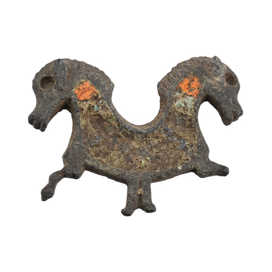 Roman Bronze Two-Headed Sea Horse Brooch