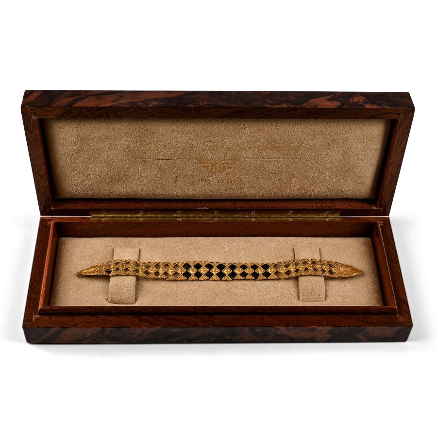 Greek Gold and Jet Diadem with Masks
