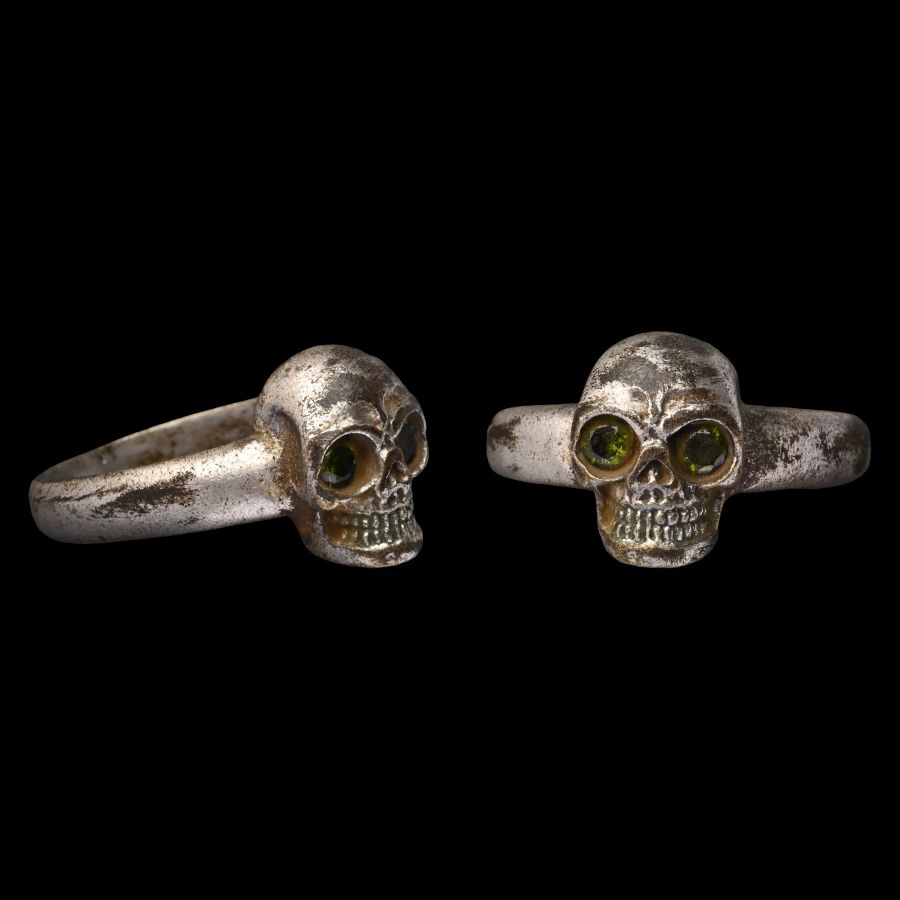 Victorian Silver Skull Ring