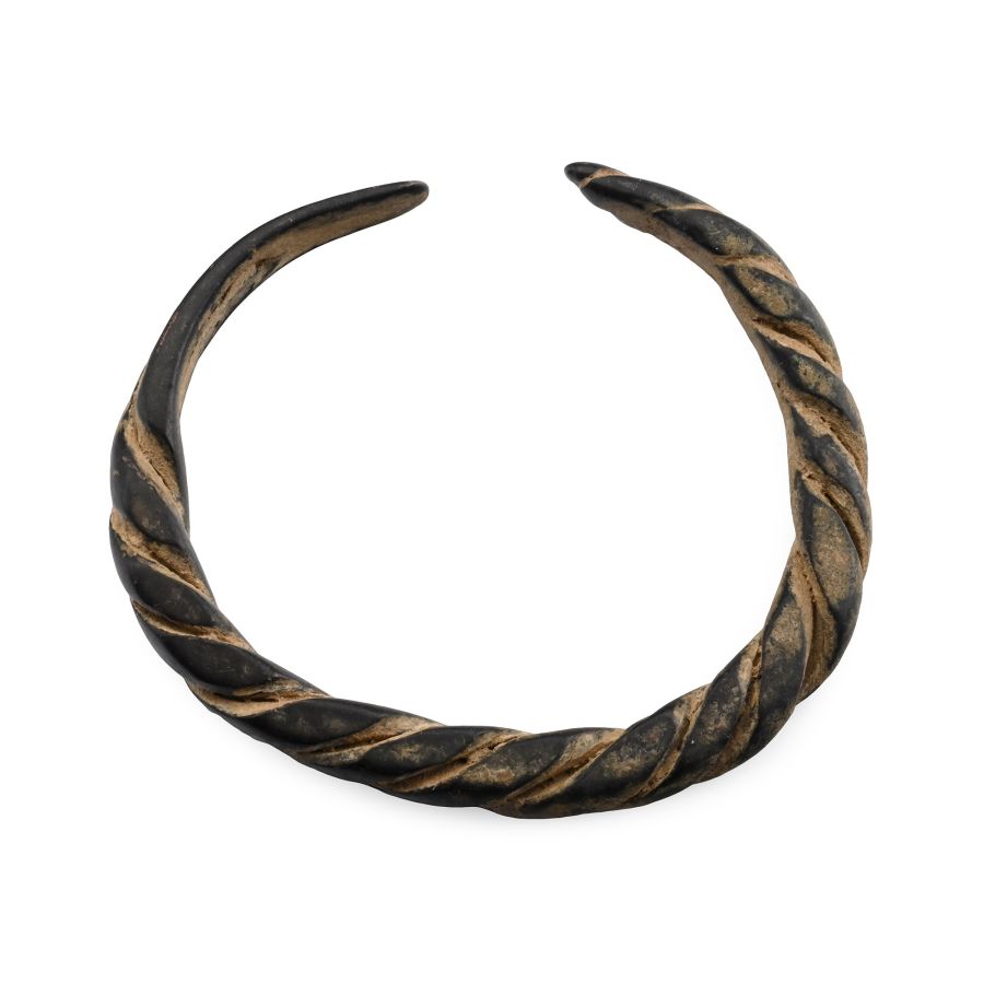 Viking Age Bronze Twisted Bar Bracelet