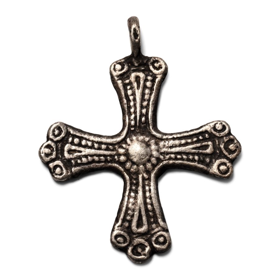 Viking Age Silver Cross Pendant