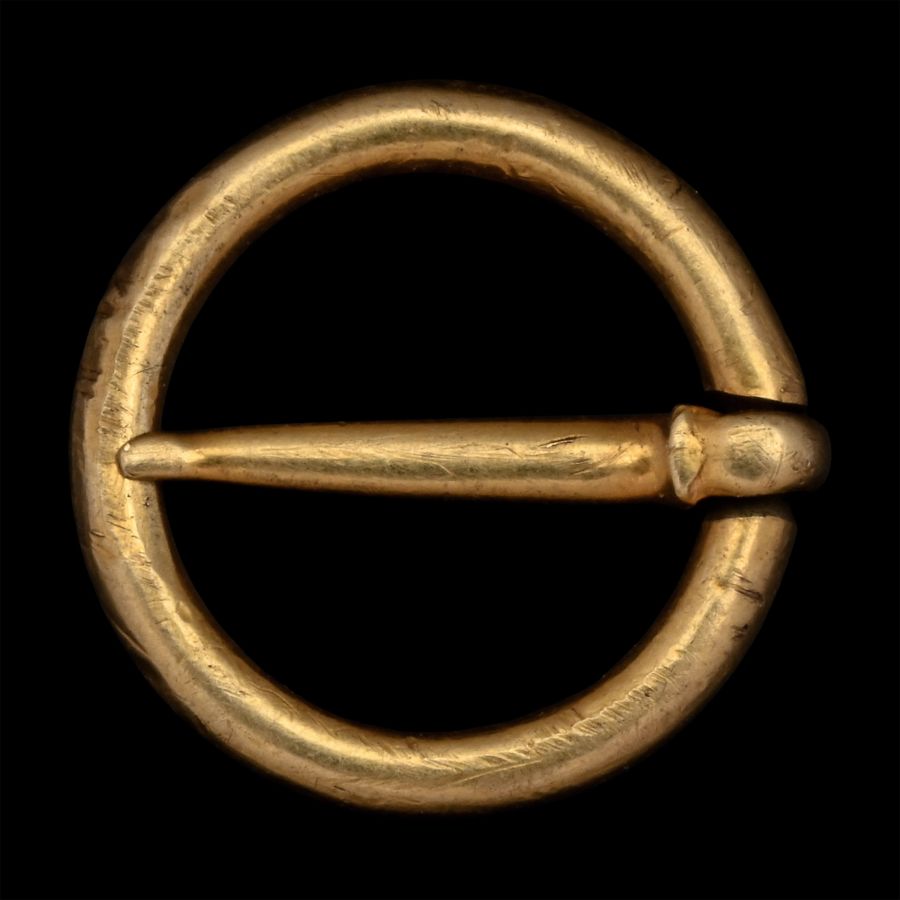 'Published' Medieval Gold Annular Brooch