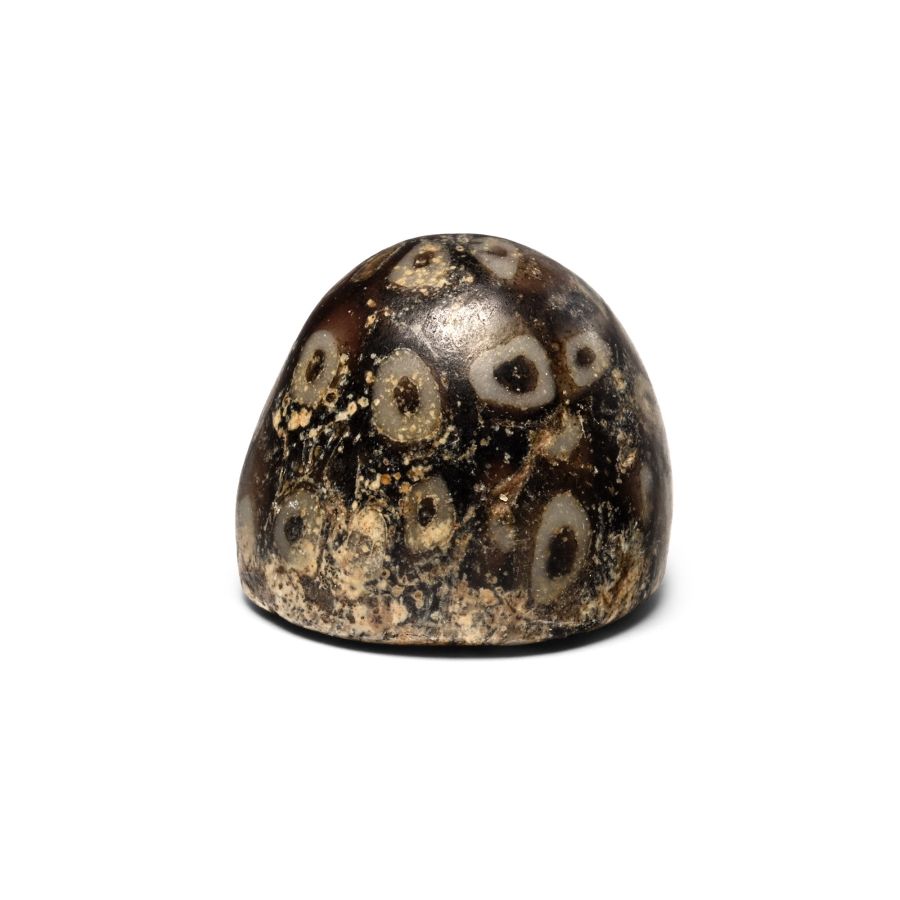 Roman Millefiori Glass Gaming Piece