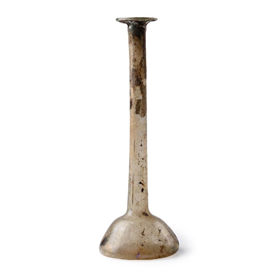 Roman Tall Glass Flask