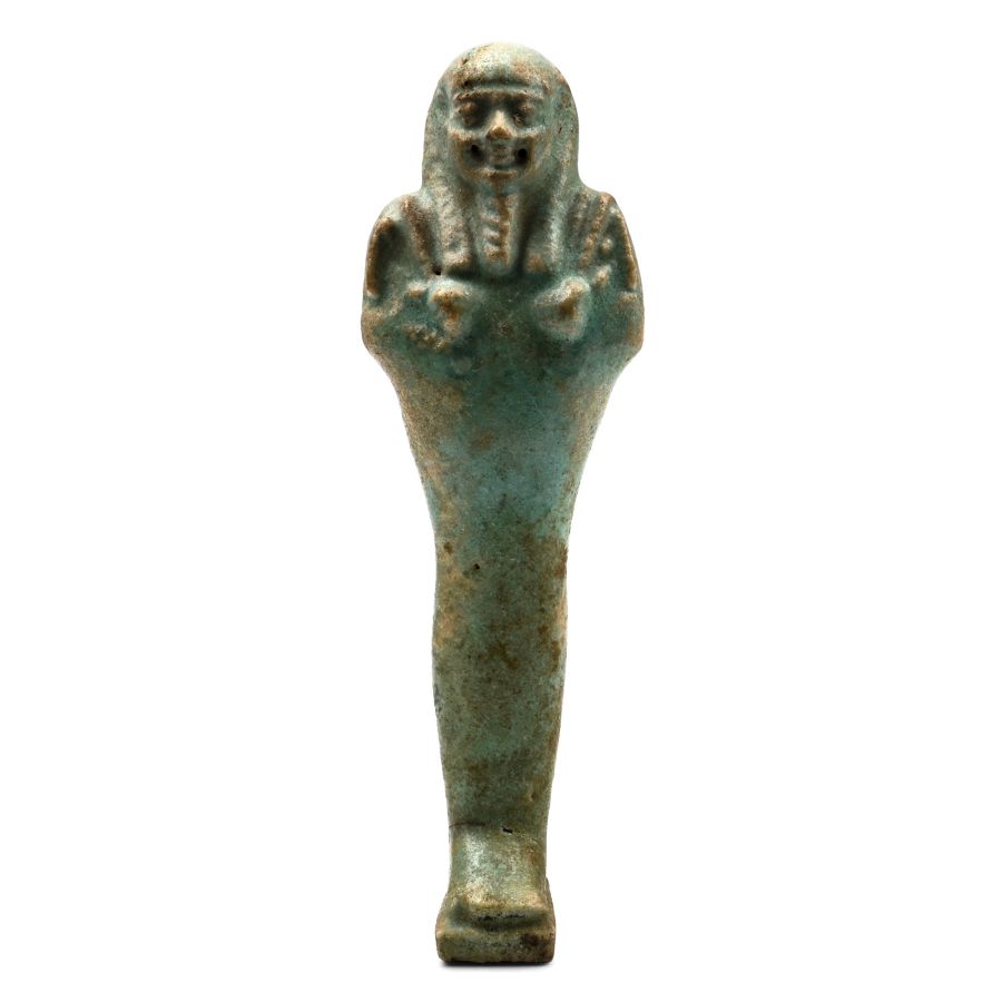 Egyptian Blue Glazed Faience Shabti