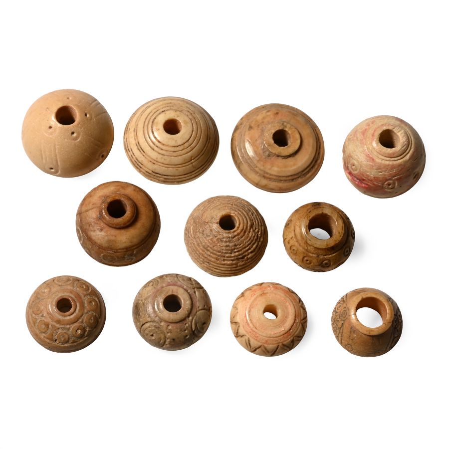 Roman Bone Spindle Whorl Collection
