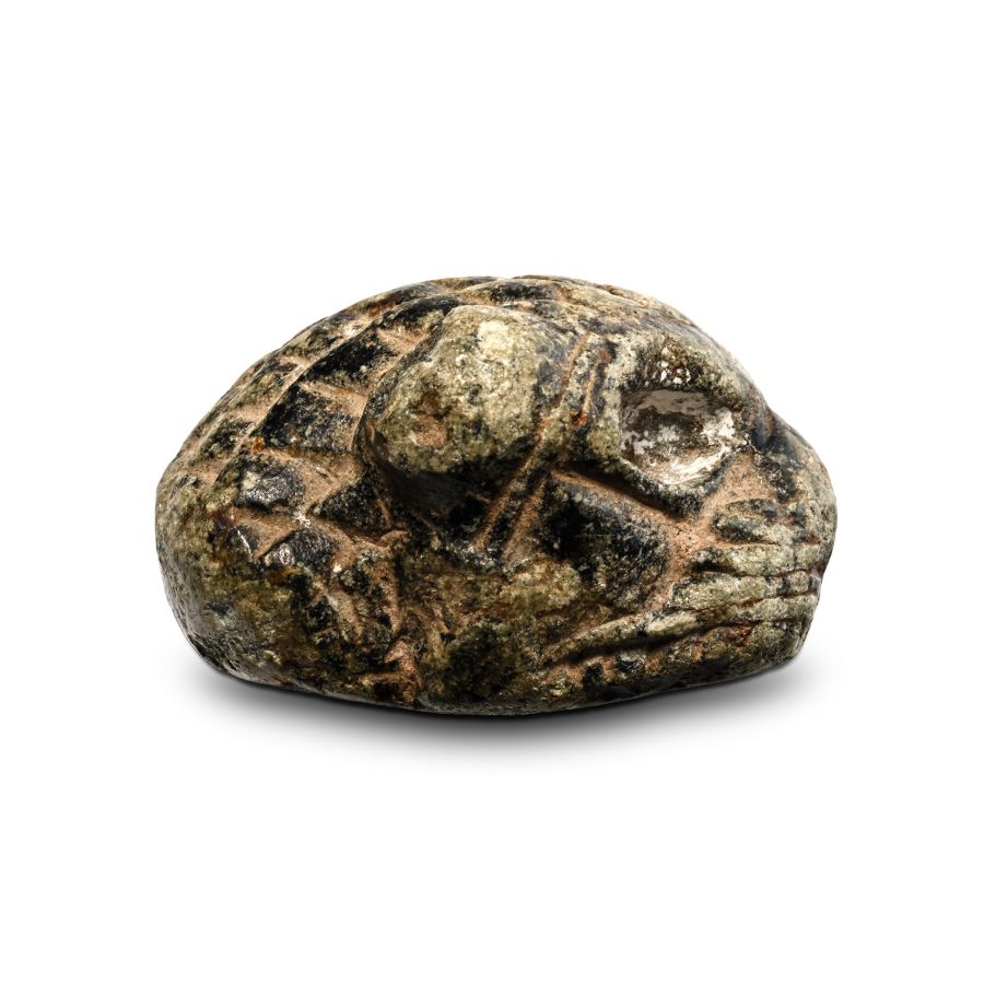 Mesopotamian Stone Lion-Headed Terminal