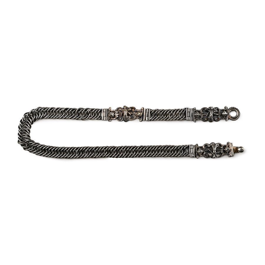 Renaissance Silver Interlinking Necklace