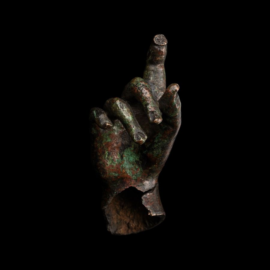 Roman Bronze Statue Hand
