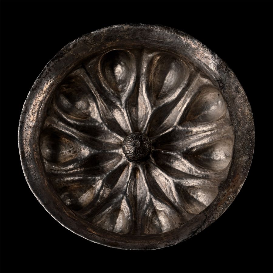 Achaemenid Silver Phiale with Central Rosette