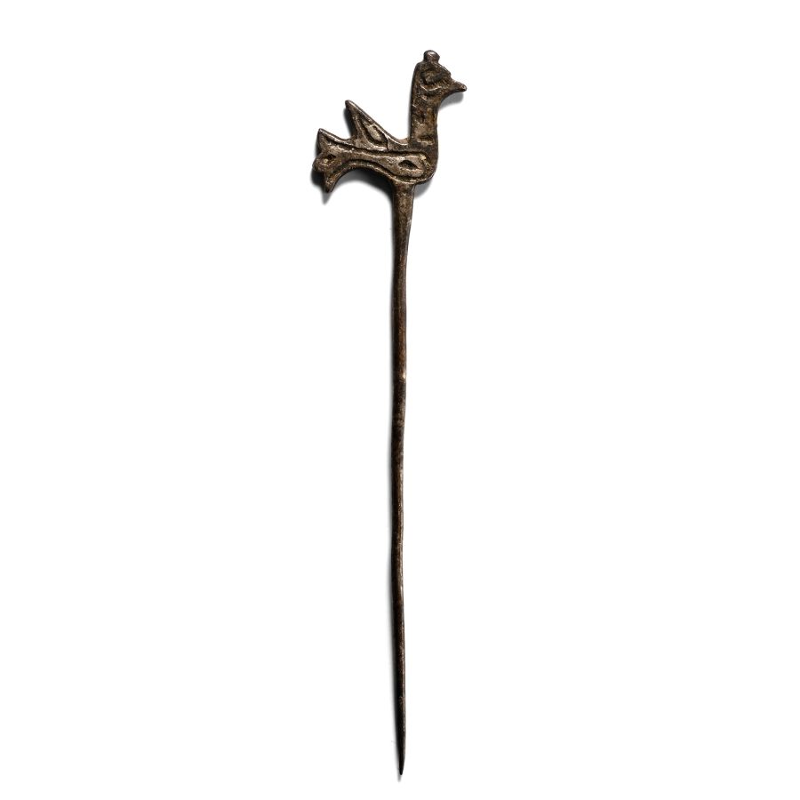 Western Asiatic Silver Bird-Headed Pin
