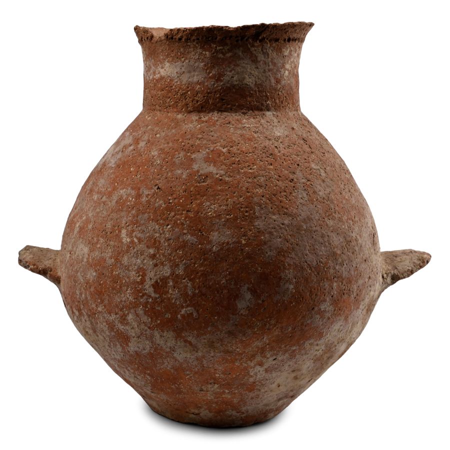 Transjordan Holy Land Terracotta Jar with Ledge Handles