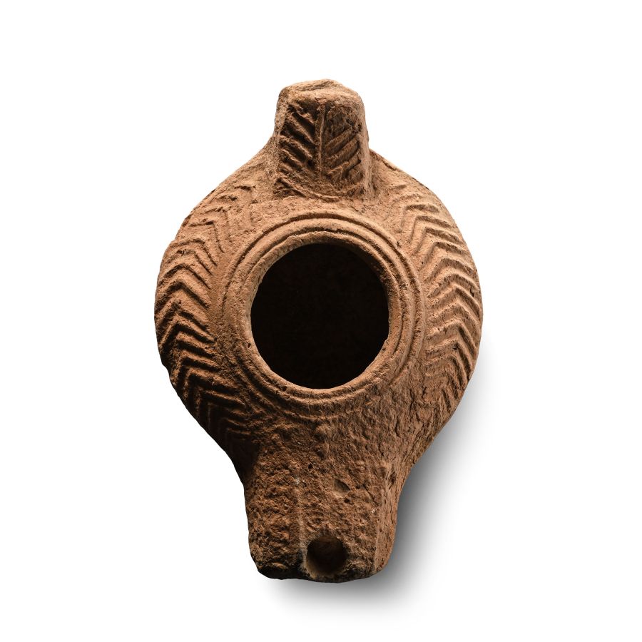 Byzantine Terracotta Slipper Oil Lamp