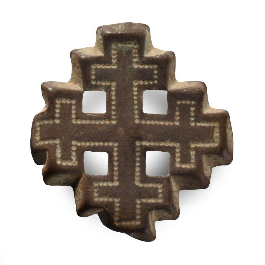 Large Medieval Bronze Knight's Holy Sepulchre Badge