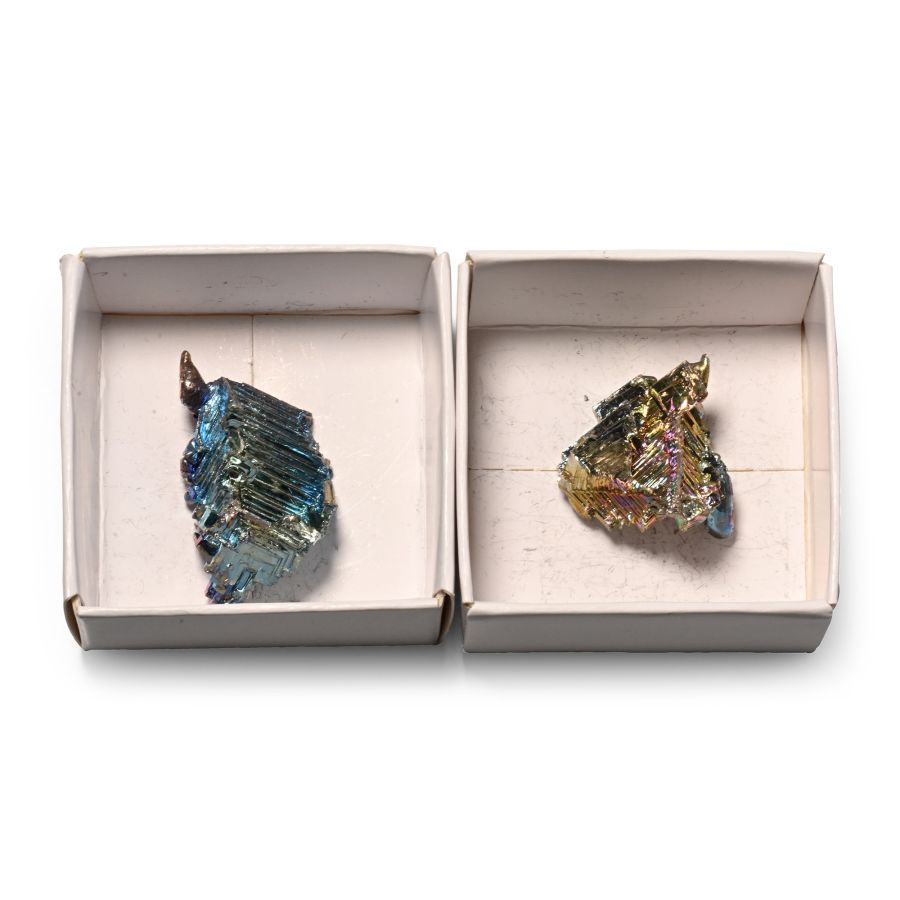 Bismuth Specimen Pair