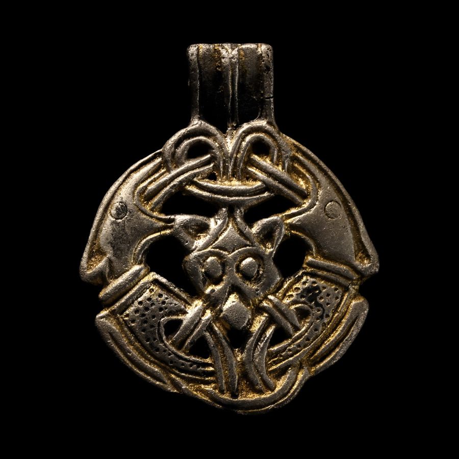 Viking Age Silver Beast Pendant