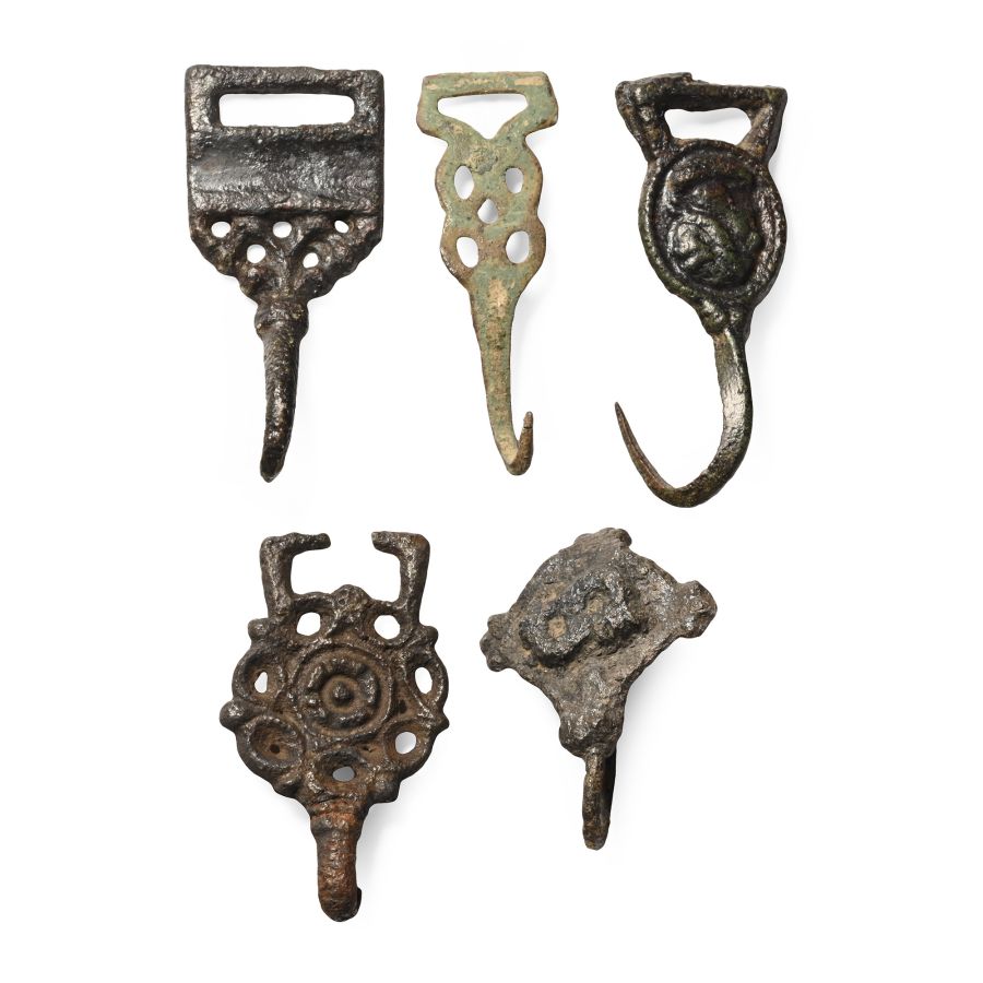 Tudor Bronze Clothes Hook Fastener Collection