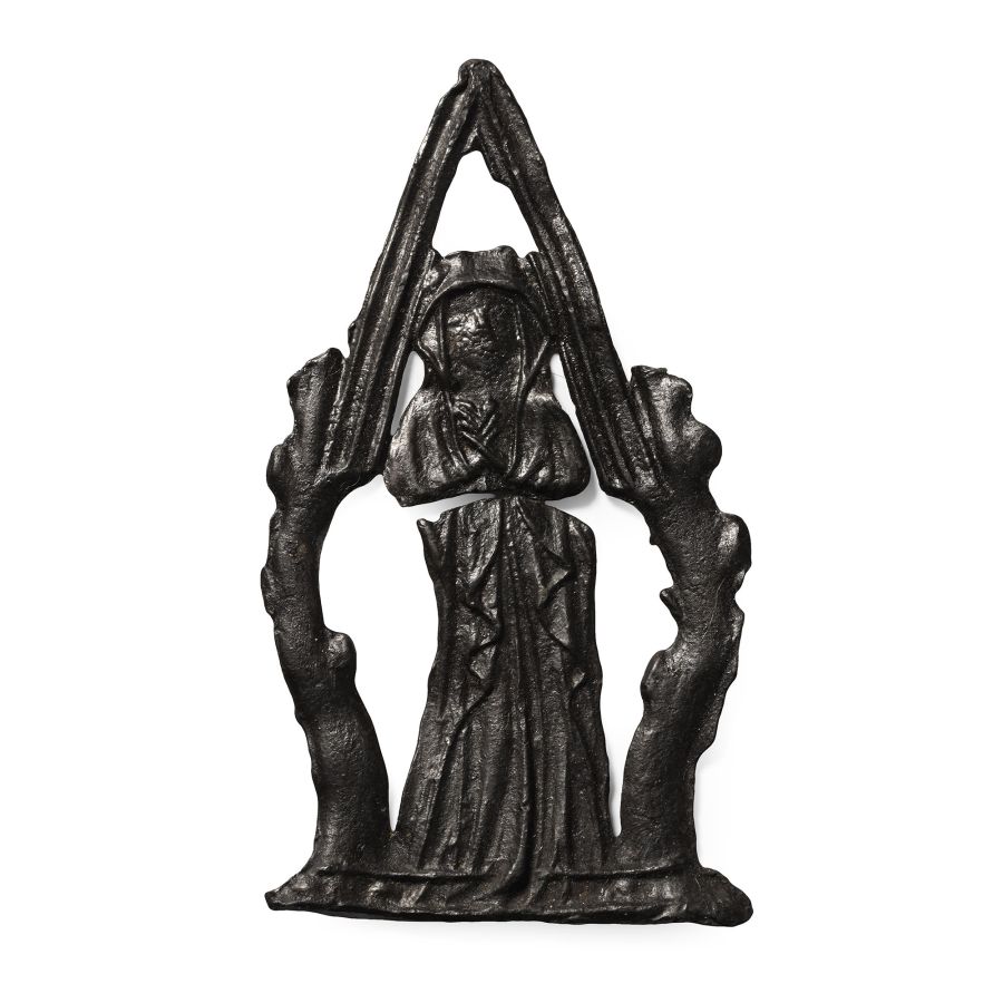 Large Medieval Pewter Female Saint Pilgrim's Badge