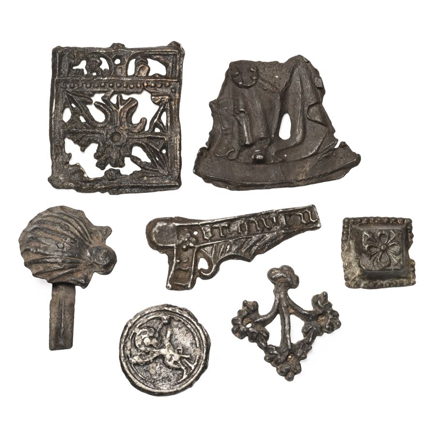 Medieval Pewter Pilgrim's Badge Fragment Collection