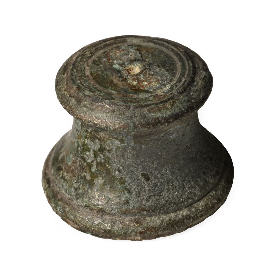 Roman Bronze Statuette Base