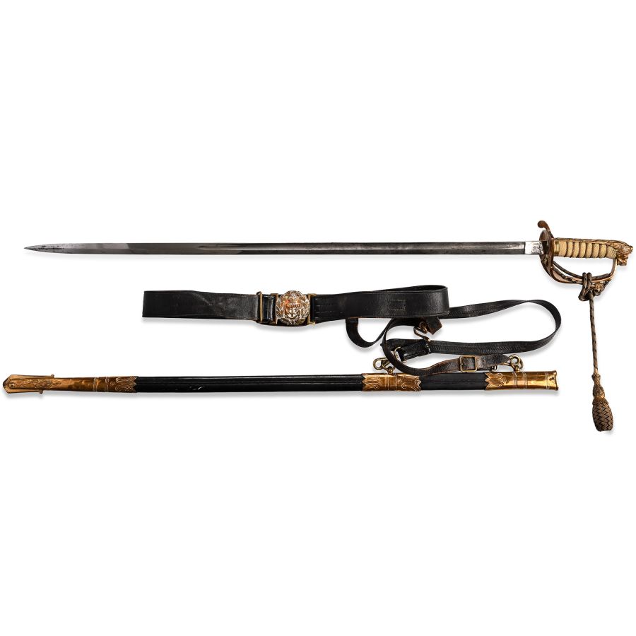 Naval Officer's Dress Sword with Belt