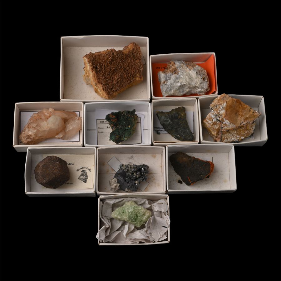 Mixed Crystal and Mineral Specimen Group