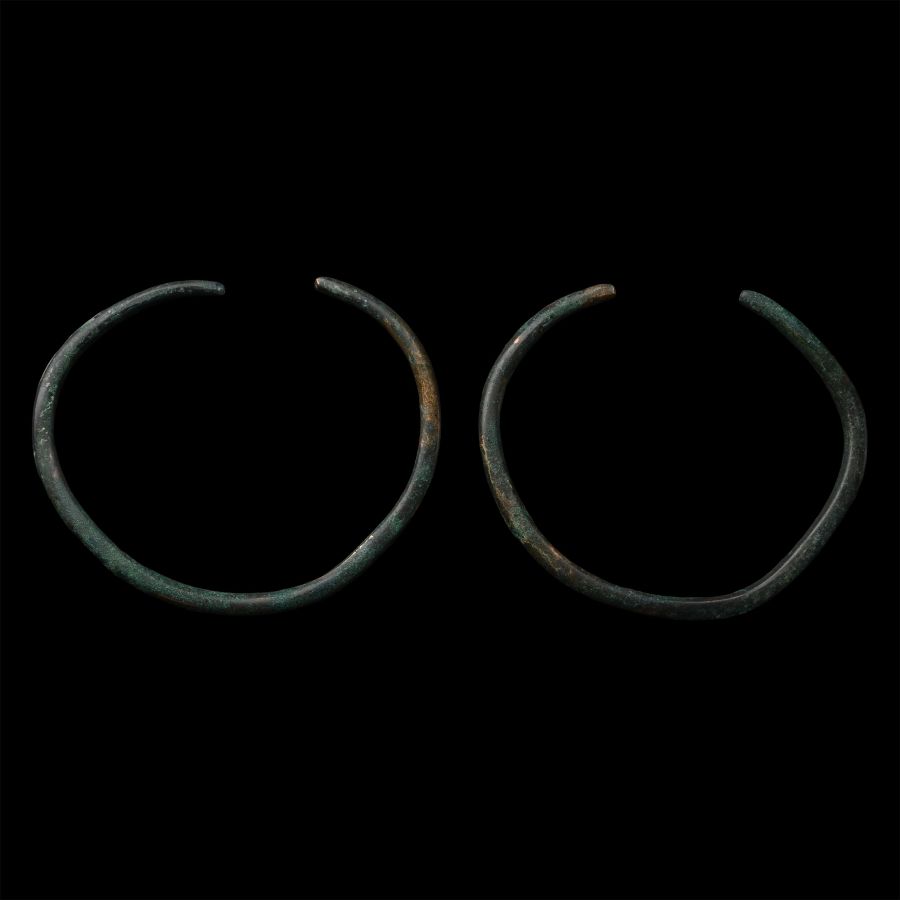 Bronze Age Ceremonial Penannular Arm-Ring Pair