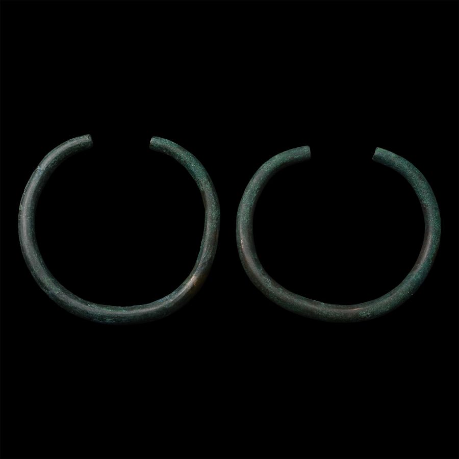 Bronze Age Ceremonial Penannular Arm-Ring Pair