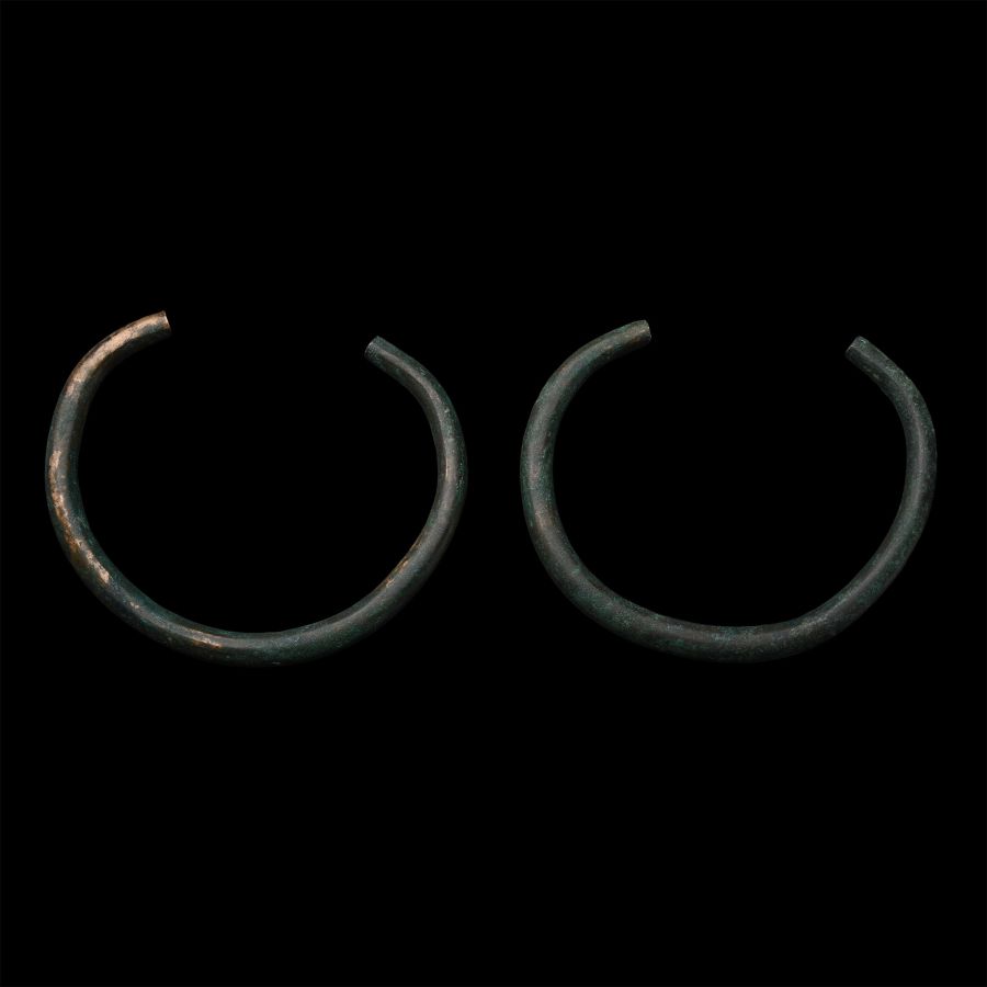 Bronze Age Ceremonial Penannular Arm-Ring Pair
