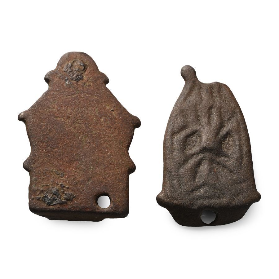 Anglo-Scandinavian Viking Bronze Stirrup Apex Mount Group