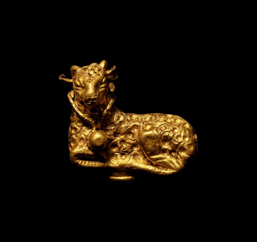 Graeco-Persian Gold Ram-Shaped Amulet