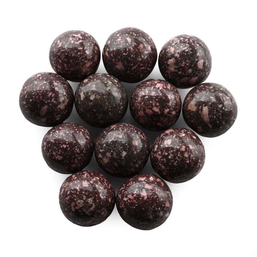 Polished Imperial Porphyry Gaming Piece Set