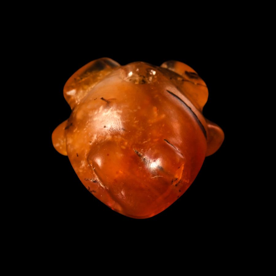 Babylonian Carnelian Frog-Shaped Amulet
