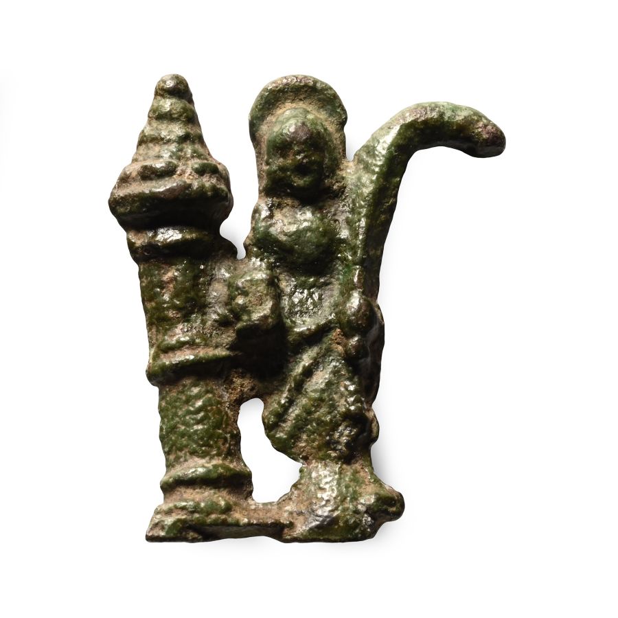 Medieval Bronze Pilgrim's Badge of Saint Barbara